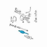 OEM 2002 Jeep Grand Cherokee Axle Shaft Assembly Diagram - 5012456AC