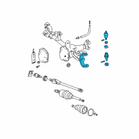 OEM 2000 Jeep Grand Cherokee Axle-Service Front Diagram - 5012520AC