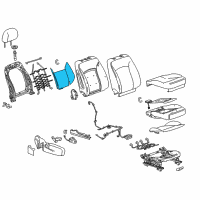 OEM 2017 Buick Regal Seat Back Heater Diagram - 22922124