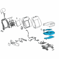 OEM 2012 Buick Regal Seat Cushion Pad Diagram - 22902599