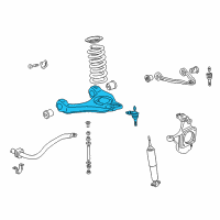 OEM 2004 Cadillac Escalade EXT Lower Control Arm Diagram - 12475479