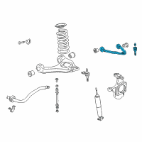 OEM 2011 GMC Savana 3500 Upper Control Arm Diagram - 15864153