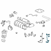 OEM 2013 Honda Accord Sensor Oxygen, Front Diagram - 36532-5G0-A01