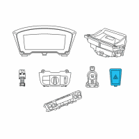 OEM 2015 BMW i8 Hazard Warning Switch Diagram - 61-31-9-389-078