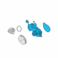 OEM 2006 BMW X5 Engine Water Pump Diagram - 11-51-7-524-551