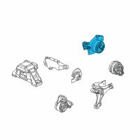 OEM 2004 Saturn Ion Mount Asm, Trans Diagram - 22727936