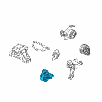 OEM 2003 Saturn Ion Mount Asm, Trans Front Diagram - 22723613
