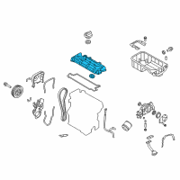 OEM 2011 Kia Soul Cover Assembly-Rocker Diagram - 2241023310