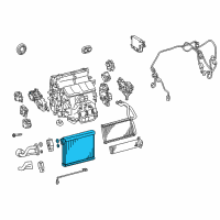 OEM 2017 Lexus GS450h EVAPORATOR Sub-Assembly Diagram - 88501-3A200