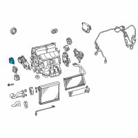 OEM 2014 Lexus IS250 Air Conditioner Radiator Damper Servo Sub Assembly, No.2 Diagram - 87106-30530