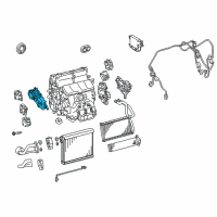 OEM Lexus GS F Air Conditioner Radiator Damper Servo Sub Assembly, No.6 Diagram - 87106-30590