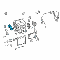 OEM 2017 Lexus GS450h Air Conditioner Radiator Damper Servo Sub Assembly, No.6 Diagram - 87106-30590