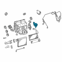 OEM Lexus GS350 Air Conditioner Radiator Damper Servo Sub Assembly, No.5 Diagram - 87106-30580