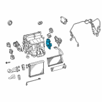 OEM Lexus GS200t Air Conditioner Radiator Damper Servo Sub Assembly, No.3 Diagram - 87106-30560