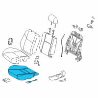 OEM 2011 Scion tC Seat Cushion Pad Diagram - 71512-21080