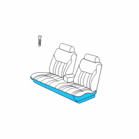 OEM Chrysler Concorde Seat Cushion Foam Diagram - 5093616AA
