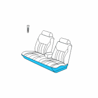 OEM 2003 Chrysler Concorde Seat Cushion Foam Diagram - 5093616AA