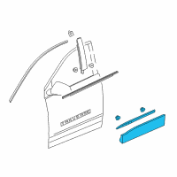 OEM 2020 Chevrolet Traverse Lower Molding Diagram - 84241726