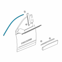 OEM 2022 Chevrolet Traverse Reveal Molding Diagram - 84955841