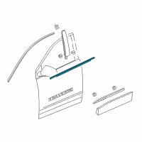 OEM 2018 Chevrolet Traverse Belt Molding Diagram - 84294705