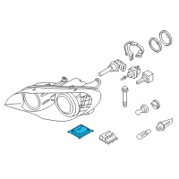 OEM BMW X6 Control Unit Xenon Light Diagram - 63-11-7-248-050