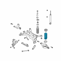 OEM 2005 Nissan Murano Spring - Rear Suspension Diagram - 55020-CC40A