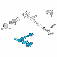 OEM 2020 Ford F-150 Water Manifold Diagram - JL3Z-8591-A