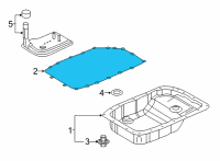 OEM 2021 GMC Sierra 2500 HD Pan Gasket Diagram - 24226850