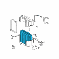 OEM 1995 Toyota Tacoma Evaporator Core Diagram - 88501-04030