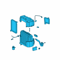 OEM Toyota Tacoma Evaporator Assembly Diagram - 88510-04131