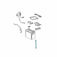 OEM Toyota Hold Down Bolt Diagram - 74451-12140