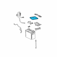 OEM 2007 Toyota Corolla Tray Diagram - 74431-12090