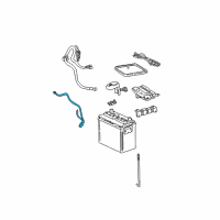 OEM Toyota Corolla Negative Cable Diagram - 82123-02250