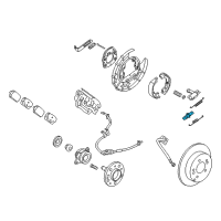 OEM 2009 Kia Rondo ADJUSTER Assembly-LH Diagram - 582531D000