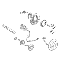 OEM Kia Rondo Pin-Shoe Hold Down Diagram - 583231D000