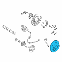 OEM Kia Rondo Disc-Rear Brake Diagram - 584111D000