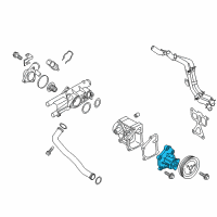 OEM 2013 Kia Optima Pump Sub Assembly-COOLAN Diagram - 251102G400