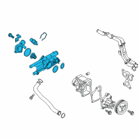 OEM 2016 Hyundai Santa Fe Sport Control Assembly-Coolant Temperature Diagram - 25600-2G560