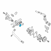 OEM 2012 Hyundai Sonata Gasket-Thermostat Housing Diagram - 25641-2G500