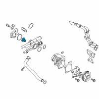 OEM 2014 Hyundai Sonata Thermostat Assembly Diagram - 25500-26100
