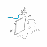 OEM 2003 Ford Explorer Overflow Hose Diagram - 1L2Z-8075-BA