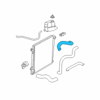 OEM 2004 Ford Explorer Upper Hose Diagram - 1L2Z-8260-BA