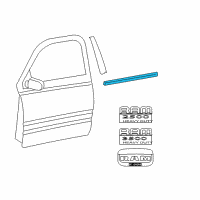 OEM 2010 Dodge Ram 3500 WEATHERSTRIP-Front Door Belt Outer Diagram - 55112377AI