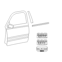 OEM 2017 Ram 3500 Molding-Front Door Diagram - 68247505AD