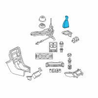 OEM 2005 Chrysler Crossfire Shift Knob Diagram - 5097417AA