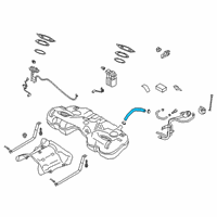 OEM 2019 Kia Stinger Hose-Fuel Filler Diagram - 31036J5500