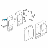 OEM 2010 Ford Transit Connect Upper Hinge Diagram - 9T1Z-6126800-E