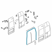 OEM 2013 Ford Transit Connect Weatherstrip On Body Diagram - 2T1Z-61404A06-B