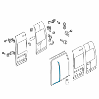 OEM 2010 Ford Transit Connect Door Weatherstrip Diagram - 2T1Z-1525325-A