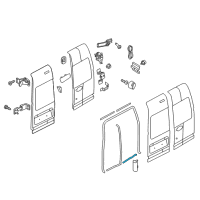 OEM 2010 Ford Transit Connect Door Weatherstrip Diagram - 2T1Z-1525324-A